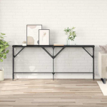 Konsoollaud must tamm 180 x 30 x 75 cm tehispuit