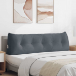 Seljatugi padi tumehall 160 x 24 x 50 cm samet