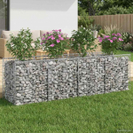 Gabioni t&otilde;stetud voodi H&otilde;bedane 200 x 50 x 60 cm Tsinkteras