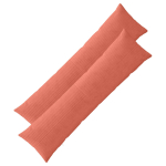 Diivanipadi 2 tk ALMELO punane oranž 40 x 145 cm manchester