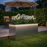 LED-valgustusega lillekast h&otilde;bedane 40 x 80 x 40 cm