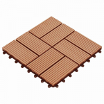 Terrassiplaat 11 tk Tiikpuu 30 x 30 cm Puitplastik