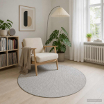 Vaip hall &oslash; 120 cm 100% pol&uuml;ester 3 mm pesumasinas pestav