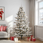 Kunstkuusk koos j&otilde;ulukuuliga 210 cm 300 LED-i Soe valge