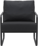 Lounge-tool Manea tehisnahk, must