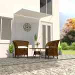 Kokkupandav varikatus, 150 x 150 cm, kreemjas