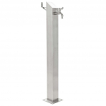 Veekraan aeda, roostevaba teras, kandiline, 95 cm