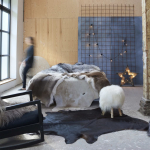 Lehmanahast vaip, must, 150 x 170 cm