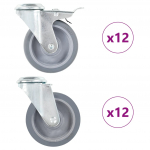 Poldiaukudega p&ouml;&ouml;rlevad rattad, 24 tk, 100 mm