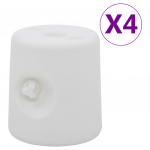 Lehtlaraskused 4 tk, pe, valge