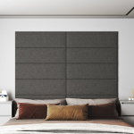 Seinapaneelid 12 tk, tumehall, 90 x 30 cm, kangas, 3,24 m&sup2;