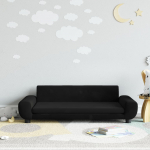 Lastediivan, must, 100x54x33 cm, samet