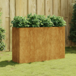 Taimekast, 120 x 40 x 80 cm, corten-teras