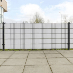R&otilde;dupiirde katted 10 tk, valge, 255 x 19 cm, pol&uuml;rotang
