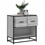 VOODIKAPP HALL SONOMA 60X31X60 CM, PUIDUST JA METALLIST