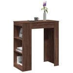 Baarilaud riiulitega, pruun tamm, 95x47x103,5 cm, tehispuit
