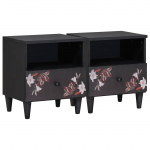 &Ouml;&ouml;kapp sahtliga 2 tk pruun 40 x 33 x 46 cm tugev mango puu