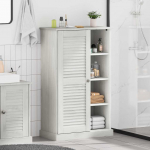 Vannitoa kapp uksega vigo valge ja antiikvalge 68 x 34 x 110 cm
