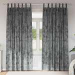 Satiinist kardinad kardinatega 2 tk hall 225 x 140 cm samet
