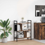 Raamatukapp Suitsetatud tamm 75 x 30 x 91 cm Tehispuit