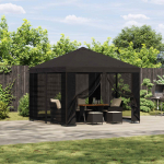 Paviljon 3 x 3 m Antratsiit Pol&uuml;ester ja teras 190 gsm