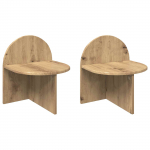 &Ouml;&ouml;kapp 2 pcs Artisan tamm 40 x 35,5 x 45,5 cm T&ouml;&ouml;deldud puit