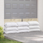 Kootud kotid 250 pcs Valge 50 x 80 cm PP