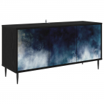 Telerikapp RAALTE 102 x 33 x 51 cm Must tamm Tehispuit