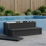 Hot Tub Step with Storage 2-Step Must 93 x 57 x 35 cm PP