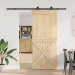 Liuguks narvik naturaalne ja must 95 x 210 cm (213,5 cm)