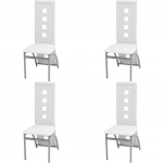 S&ouml;&ouml;gitoolid 4 tk, valge, kunstnahk