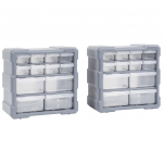 Mitme sahtliga organiseerija 12 sahtliga 2 tk 26,5 x 16 x 26 cm