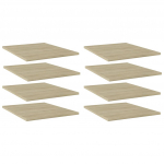 Riiuliplaadid 8 tk, Sonoma tamm, 40x50x1,5 cm, puitlaastplaat