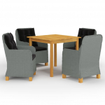 5-osaline aiam&ouml;&ouml;bli s&ouml;&ouml;gikomplekt, helehall