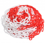 Hoiatuskett, punane ja valge, plast, 100 m, &oslash;4 mm