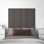 Seinapaneelid 12 tk, tumehall, 30 x 30 cm, kangas, 1,08 m&sup2;