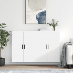 Seinakapid 2 tk, valge, 69,5 x 34 x 90 cm