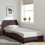 Voodiraam Dover Tumepruun 80x200 cm kangas