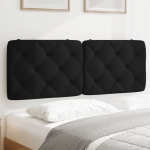 Voodipeatsi padi, must, 120 cm, samet