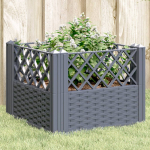 Vaiadega taimekast, hall, 43,5 x 43,5 x 43,5 cm, pp