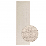 Vaip "ZIZUR", kreemjas, 80x250 cm, džuudi v&auml;limus, tuppa ja &otilde;ue