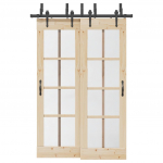Liugukse tarvikute komplekt 152,5 cm terasest, must
