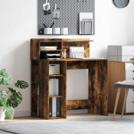 Laud riiuliga suitsetatud tamm 90 x 48 x 101,5 cm tehispuit
