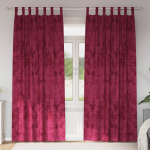 Satiinist kardinad 2 pcs Veinipunane 225 x 140 cm Samet