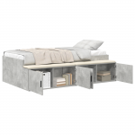 Storage voodi raam betoonhall 75x190 cm
