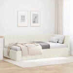 Nurgavoodi raam peaga cream 100 cm x 200 cm Samet