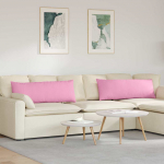 Diivanipadjad 2 tk roosa 120 x 40 cm kangas