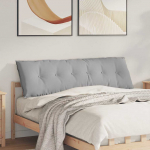 Seljatugi padi pilvine hall 160 x 19 x 50 cm kangas