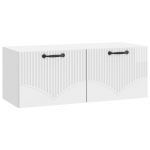 Rippuv TV kapp K&otilde;rgl&auml;ikega valge 78,5 x 31 x 30 cm Tehispuit