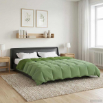 Talve tek Rapistatud Roheline 220 x 260 cm Mikrokiud